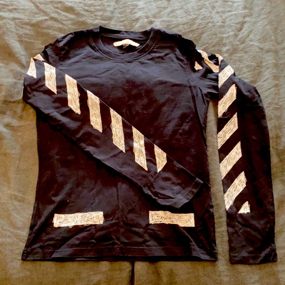 OFF WHITE - BLACK - LONG SLEEVE - SMALL